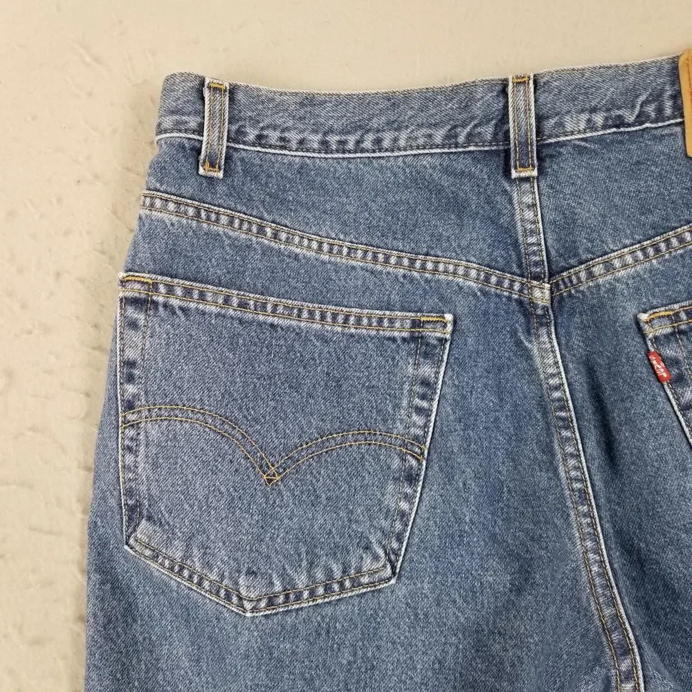 Levis 550 Jeans‎ Mens 38x31 Relaxed Fit Tapered Leg Denim Medium Wash Zip Fly